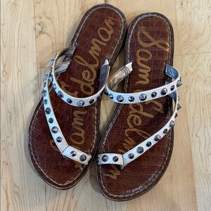 Sam Edelman white Studded Sandals
